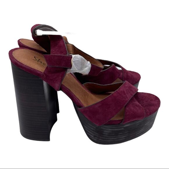 NWOB Shellys London Lauren Suede Platform Sandal - 9 - Picture 3 of 13